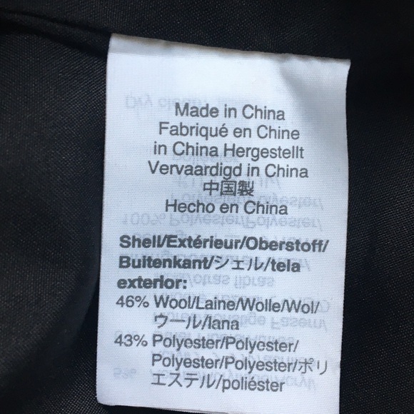 J Crew Mercantile Wool City Wool Blend Coat Jacket in Black Plus Size 18 - Picture 11 of 16